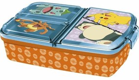 Кутия за Обяд с Отделения Pokémon 08020 полипропилен