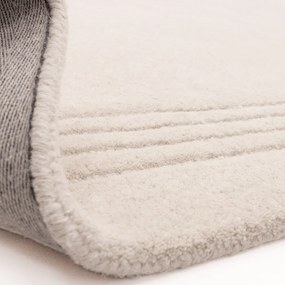 Ръчно изработен вълнен килим в цвят слонова кост 120x170 cm Orlo Ivory – Asiatic Carpets