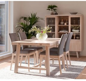 Матова лакирана дъбова маса за хранене , 170 x 95 cm Brooklyn - Rowico