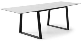 Бяла сгъваема трапезна маса с бял плот 100x210 cm Meza – Hammel Furniture