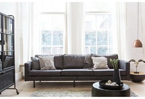 Черен диван от изкуствена кожа 277 cm Rodeo – WOOOD