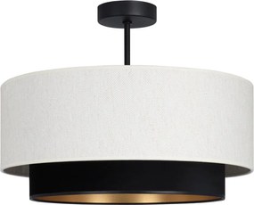 Плафон NATIA, 1xE27/60W/230V, Ø 45 см, бял/черен