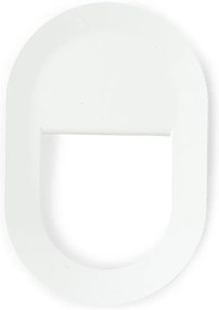 Бяла стенна стоманена кука Coucou – Spinder Design