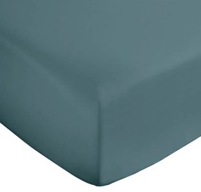 Тюркоазен еластичен чаршаф от памучен сатен 90x190 cm Cotton Sateen – Bianca