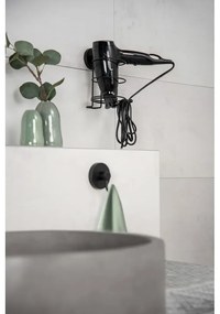 Черен държач за сешоар за стена Vacuum-Loc® Milazzo - Wenko