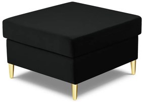 Черна кадифена табуретка Kyoto – Cosmopolitan Design