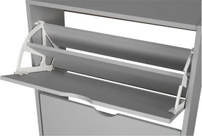 Сива накланяща се стойка за обувки 60x118x24 cm Stelo – Bonami Essentials