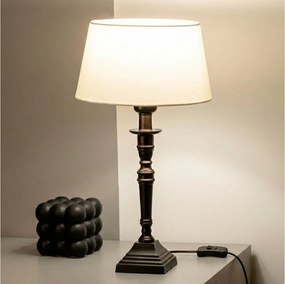 Brilagi - Настолна лампа CERIA 1xE27/60W/230V pr. 25 cm черна/бяла
