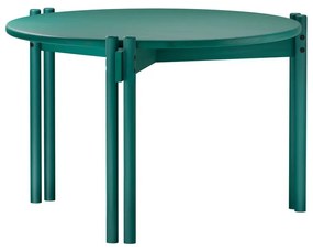 Зелена кръгла масичка за кафе от масивен бор ø 60 cm Sticks – Karup Design