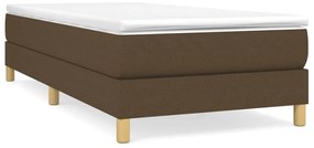 3120585 vidaXL Рамка за легло без матрак, тъмнокафява, 90x200 см, плат