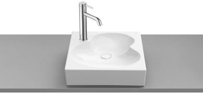 Умивалник върху плот, A327A14000, Roca, порцелан, бял, 41х41х10.5см