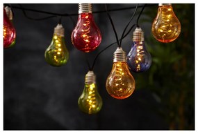 Цветна слънчева LED светлинна верига, подходяща за използване на открито, с дължина 1,9 м Glow - Star Trading