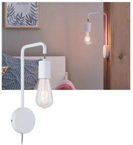 Paulmann 79811 - 1xE27/40W Настенно осветително тяло CALVANI 230V бяло