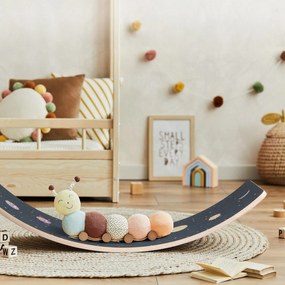 BoarderKING Дъска за балансиране за деца от 3 години с нехлъзгава повърхност.