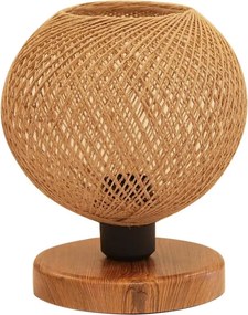 Масичка с нишка/Mdf Bonnie E27 в натурален/кафяв цвят 19x15x22см.