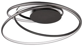 Черна LED лампа за таван с метален абажур Nala - Trio Select