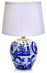 Синя и бяла настолна лампа Goteborg, височина 48 cm Göteborg - Markslöjd