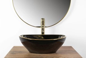 Умивалник за плот Rea Sofia Black Gold Edge