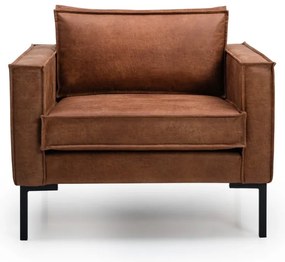 Кафяв фотьойл от изкуствена кожа Rate - Scandic