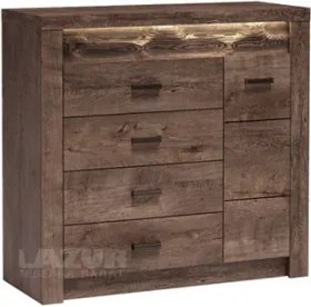 Комод Индианаполис с 1 врати и 4 чекмеджета