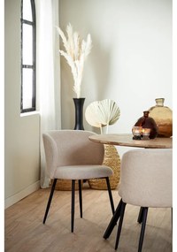 Бежов тапициран трапезен стол Elyna – Light &amp; Living