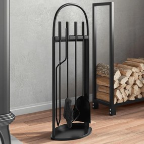 Sonata H Комплект инструменти за камина от 5 части 23x15x66 см стомана