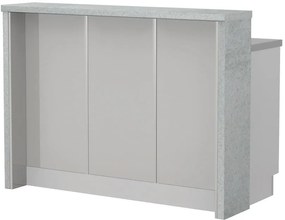 Островна кухненска пейка Modena-Length: 150 cm.-Gray light-Chromix Silver