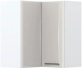 Висящ ъглов шкаф Modena V7-UG-2K-White - Gray light