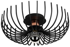 Черно таванно осветително тяло , ø 36 cm Aspendos - Opviq lights