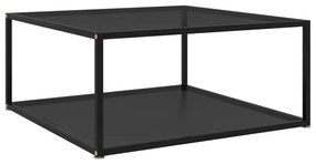 322893 vidaXL 322893  Coffee Table Black 80x80x35 cm Tempered Glass