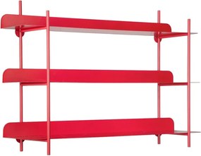 Червен на няколко нива метален стенен рафт 60 cm Cool Retro – PT LIVING