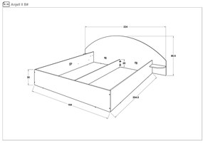 Спалня за матрак 160/200 Анжел