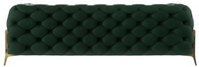 Тъмнозелен кадифен диван 225 cm Chelsea Bis – Ropez