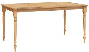 319165 vidaXL Маса Батавия, 150x90x7 см, тиково дърво масив