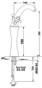 Стояща батерия за мивка в лъскаво-сребрист и златист цвят Antea – Sapho