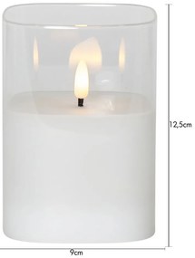 LED свещ на батерии (височина 12,5 cm) Flamme – Star Trading