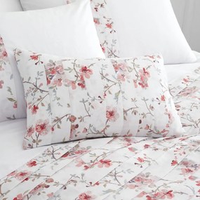 Бяло-червена възглавница , 30 x 40 cm Jasmine Floral - Catherine Lansfield