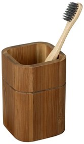 Кафяв бамбуков комплект аксесоари за баня Serro – Wenko