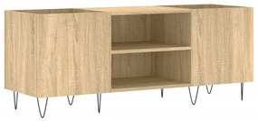 831679 vidaXL Шкаф за винилови плочи сонома дъб 121x38x48 см инженерно дърво