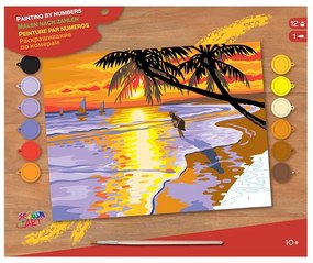 Sequin Art - Рисуване по номера - голям размер, Хавайски залез