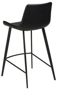 Бар стол от черна изкуствена кожа Hype - DAN-FORM Denmark