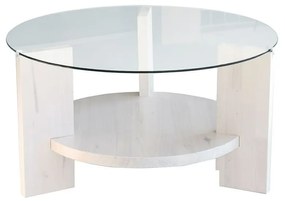 Бяла кръгла маса за кафе ø 75 cm Mondo - Neostill