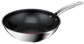 Уок тиган с незалепващо покритие от неръждаема стомана ø 28 cm Intuition B8171944 – Tefal