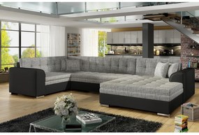 Разтегалелен диван П-образен DARINA, 340x73x190, berlin 01/soft 11, десен ъгъл