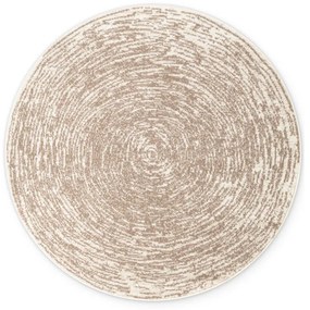Бежово-кремав кръгъл килим ø 120 cm Gloria Cavallo – Hanse Home