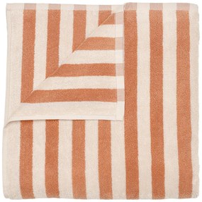 Оранжева/бежова хавлиена кърпа от органичен памук 70x140 cm Arto – Blomus