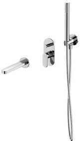 Cersanit S952-035 - Комплект за вана с вградена батерия CREA, хром лъскав