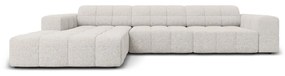 Светлосив ъглов диван (ляв ъгъл) Chicago - Cosmopolitan Design