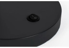 Черна настолна лампа с метален абажур (височина 60 cm) Hajo – White Label