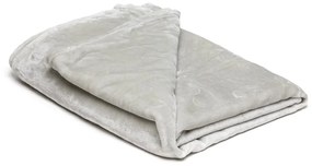 Светлосиво одеяло от микроплюш , 150 x 200 cm - My House